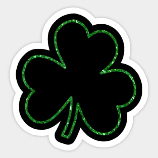 Green Clover Irish Lucky Shamrock Happy St Patrick's Day Sticker